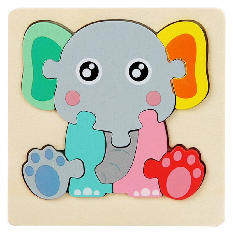 Wooden Early Learning Jigsaw Puzzle