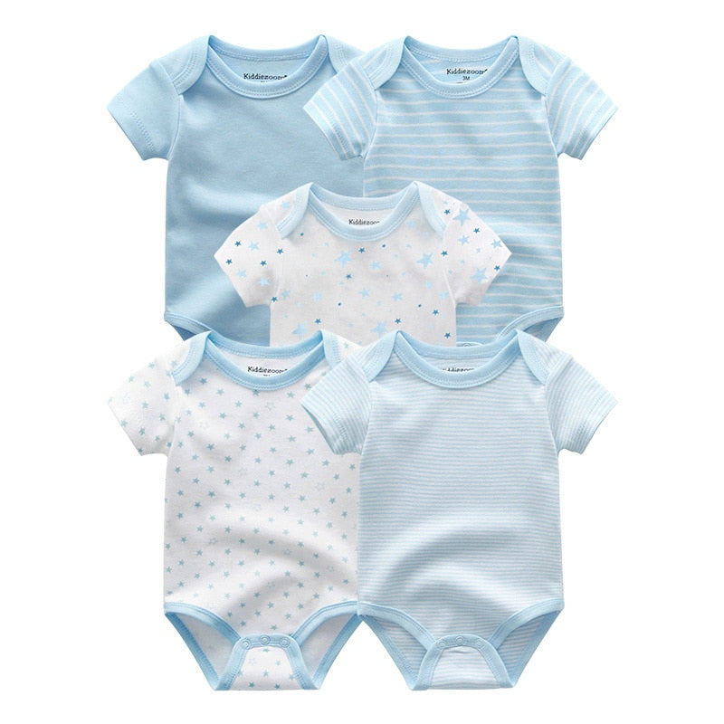 5 Pieces Unisex Newborn Vests