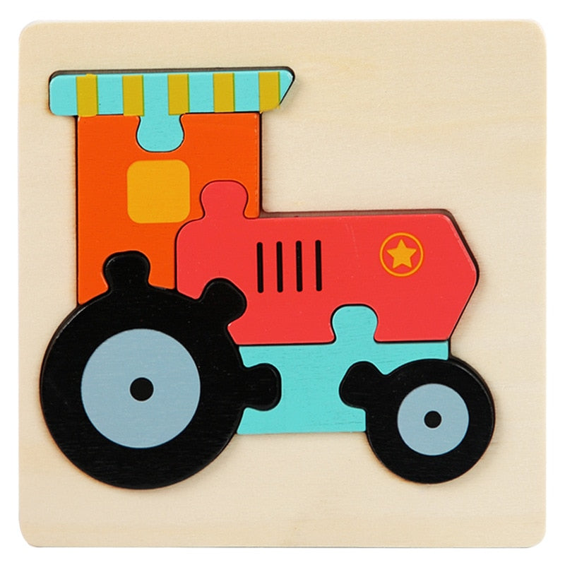 Wooden Early Learning Jigsaw Puzzle