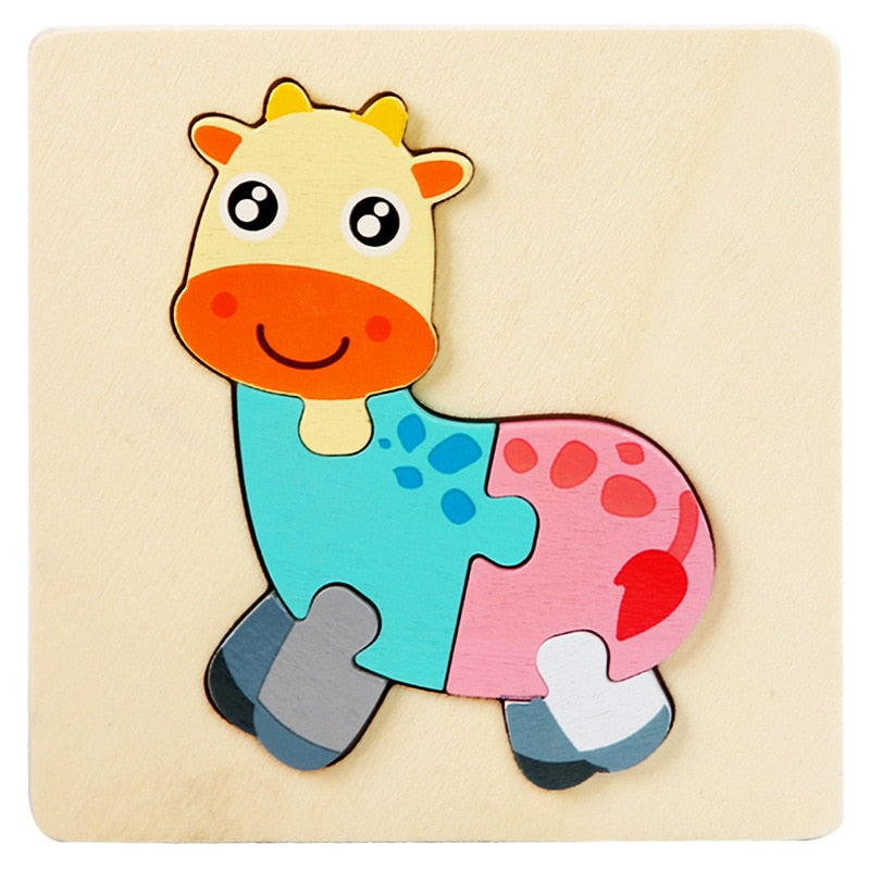 Wooden Early Learning Jigsaw Puzzle