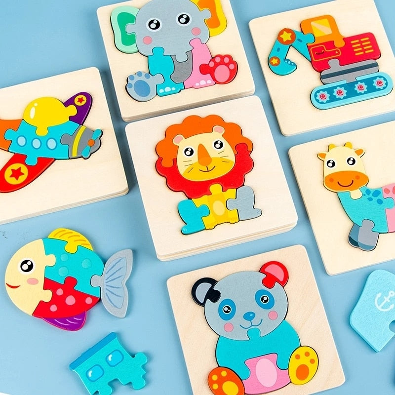 Wooden Early Learning Jigsaw Puzzle