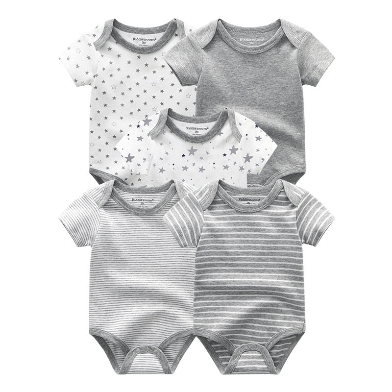 5 Pieces Unisex Newborn Vests