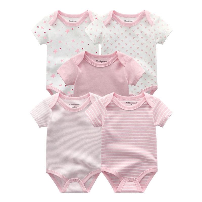 5 Pieces Unisex Newborn Vests