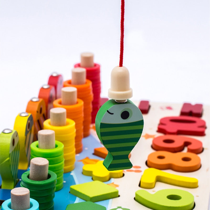 Wooden Numbers & Shapes Educational Toys