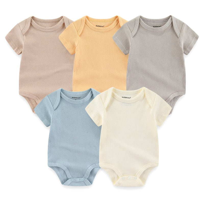 5 Pieces Unisex Newborn Vests