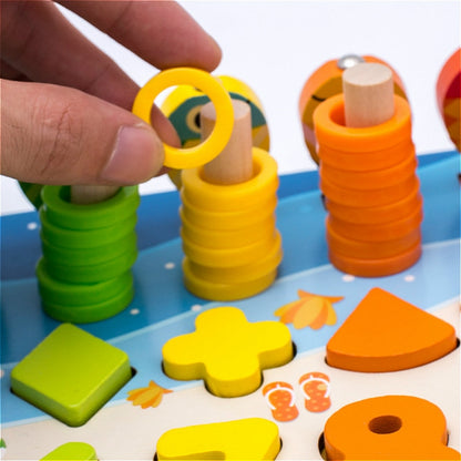 Wooden Numbers & Shapes Educational Toys