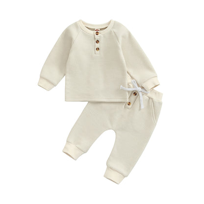 Boys Button Casual Outfit