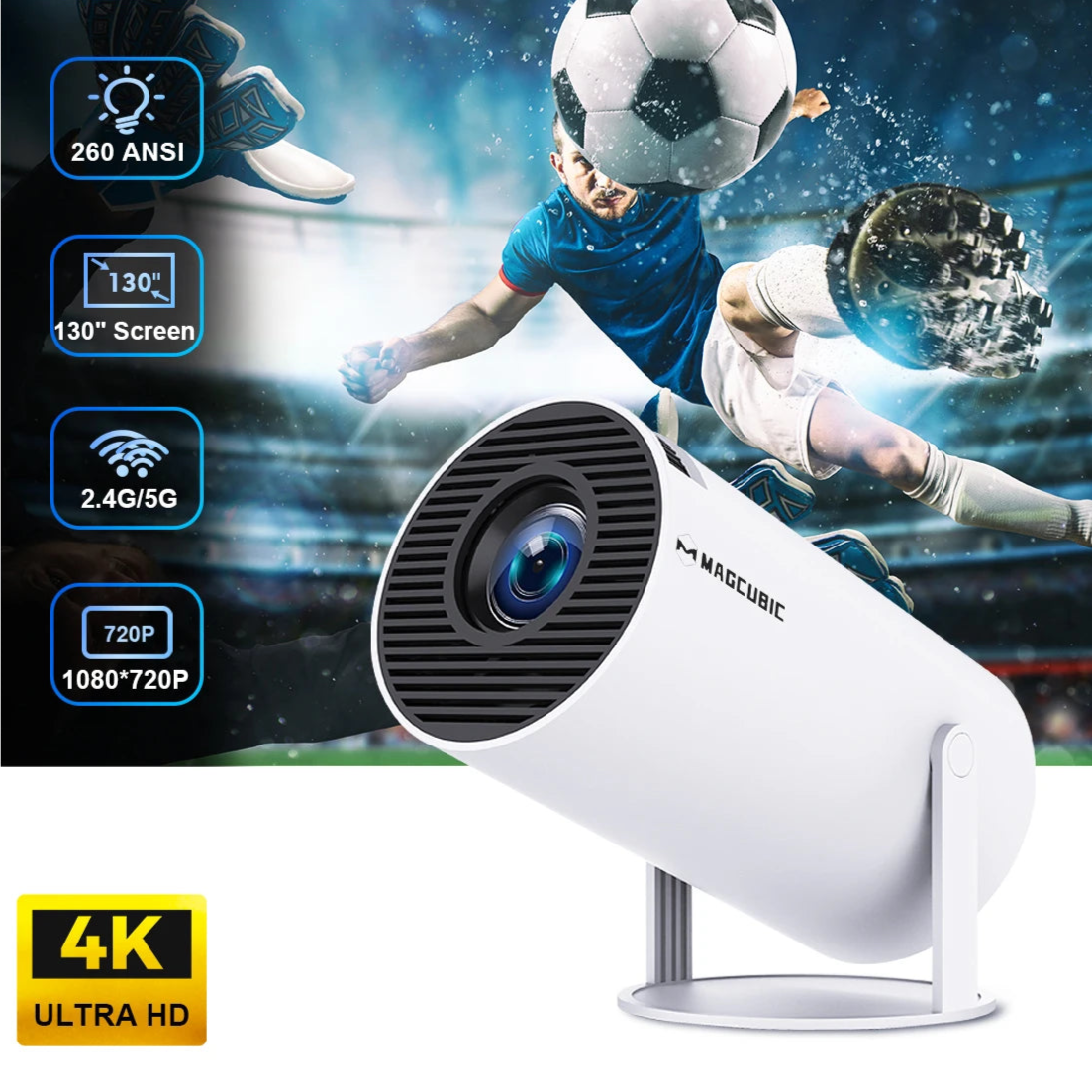 Home Theatre - 4K Portable TV Projector