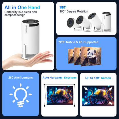 Home Theatre - 4K Portable TV Projector