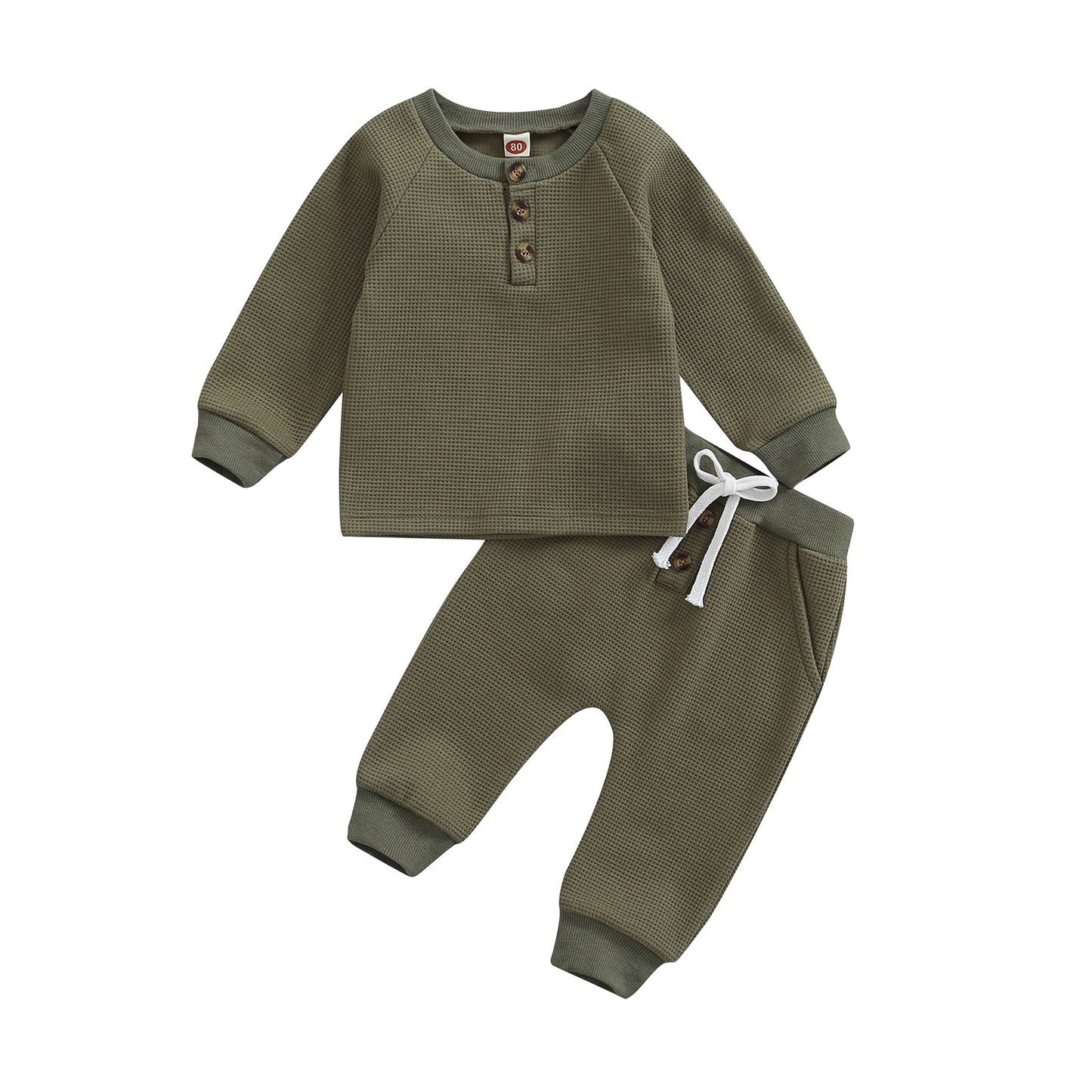 Boys Button Casual Outfit