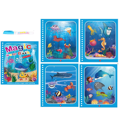 Magic Water Colouring Drawing & Painting Book (Reusable)