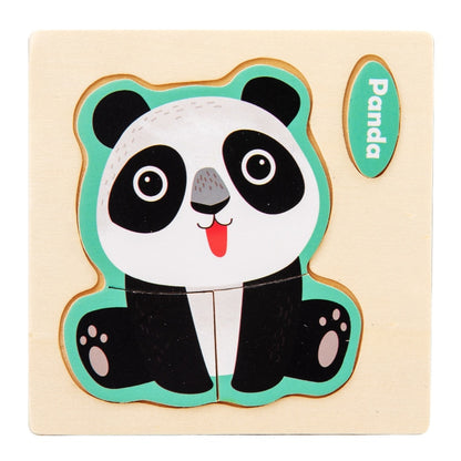 Wooden Puzzle Cartoon Animal  Jigsaw Puzzle