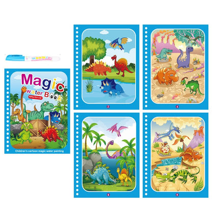 Magic Water Colouring Drawing & Painting Book (Reusable)