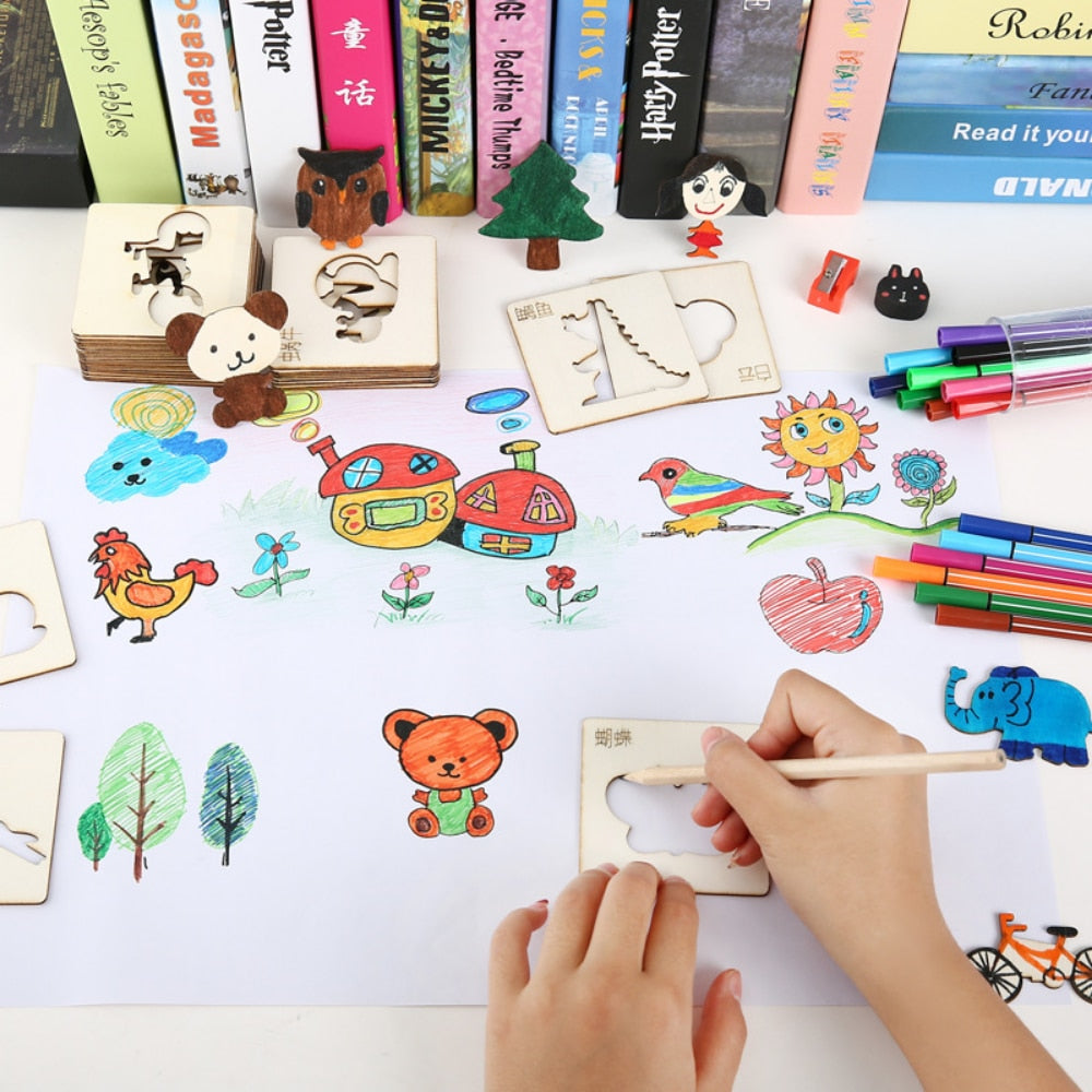 DIY Drawing Painting Template Stencils (20 Pieces)