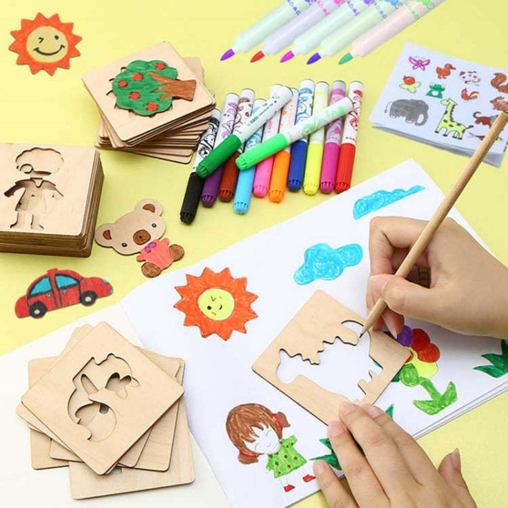 DIY Drawing Painting Template Stencils (20 Pieces)
