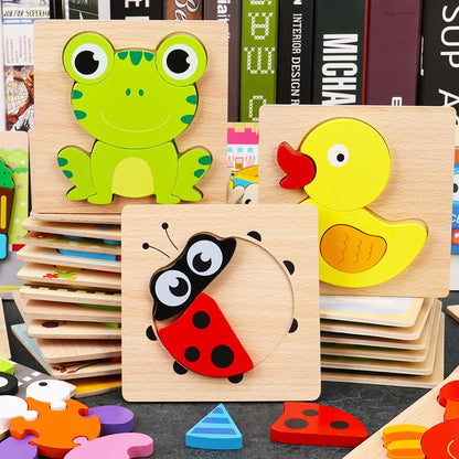 Early Learning 3D Wooden Puzzle